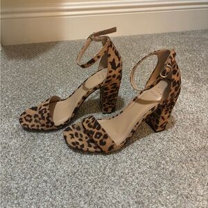 Leopard print heels
